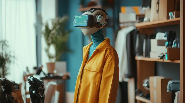 Virtual assistant helping with order tracking, enhanced online shopping support. 