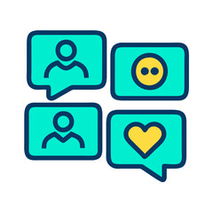 Dynamic Speech Bubble Pattern in Modern Style Illustrating Social Interaction and Connection, Social skills