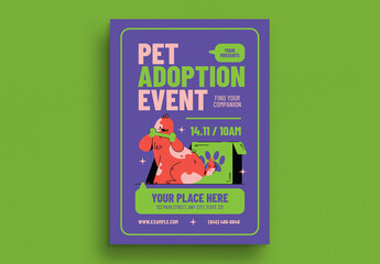 Modern Pet Adoption Event Flyer