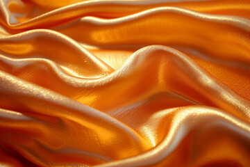 Premium Gold Silk Texture – Elegant and Rich Draped Fabric