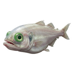 Fototapeta premium Ghostly Deep-Sea Fish with Large Eyes