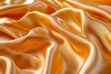 Premium Gold Silk Texture – Elegant and Rich Draped Fabric