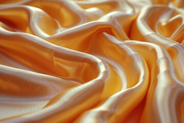 Premium Gold Silk Texture – Elegant and Rich Draped Fabric