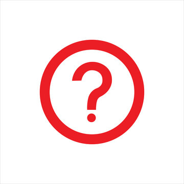 recommend clip art: Red Question Mark Icon isolated