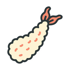 Tempura shrimp with crispy batter