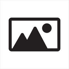 picture icon in trendy flat style isolated on background.