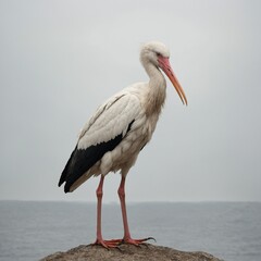 Fototapeta premium stork on the water