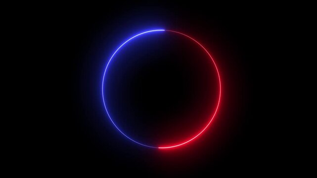 Abstract beautiful neon loading bar animated background. Spectrum looped animation light glowing neon line.