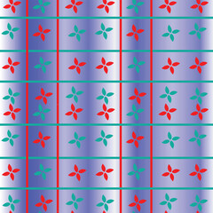 vector seamless pattern with colorful trees design