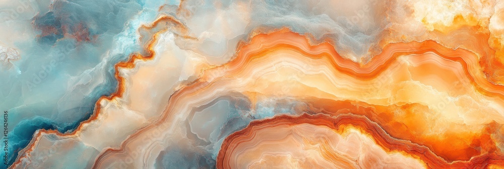Aufkleber abstract colorful patterns in layered stone textures showcasing natural beauty and artistic design. 