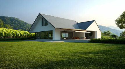 Obraz premium A simple two-story small house