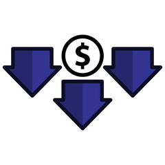 reduce icon vector design templates