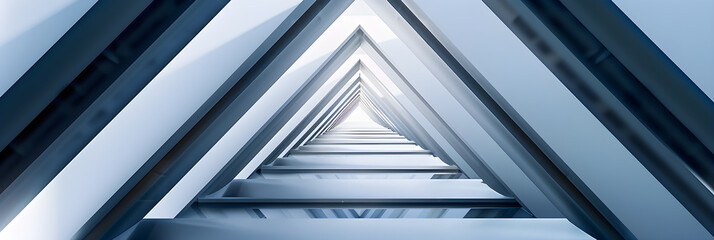 Obraz premium Abstract Right Angle Triangle Geometry Design in a Cool color Palette