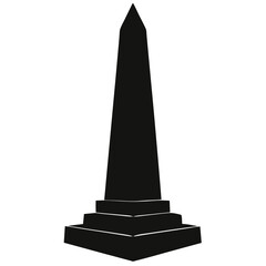 silhouette vector of a landmark