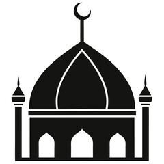 a mosque dome vector illustration