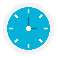 Minimalist Blue Clock for Timely Scheduling