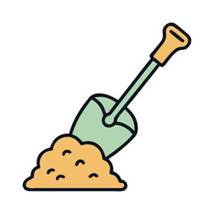 Organic farming spade