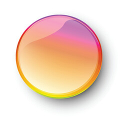 Colorful Gradient Glass Button Design