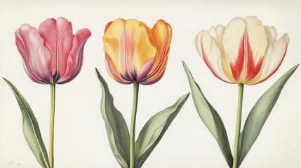 Vibrant Tulips in Bloom