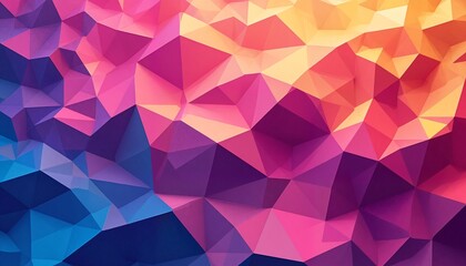 Naklejka premium Vibrant Abstract Artwork with Geometric Shapes
