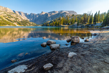 Pristine Alpine Lake Carved By Glaciers