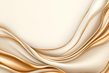 Obraz premium Abstract flowing waves of silk background texture for luxury design concepts generative AI