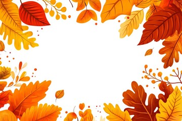 Whispers of Autumn A Watercolor Embrace Autumn Serenity Delicate Leaves in Warm Hues Falling for Fall An Artistic Leaf Collection