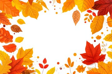 Whispers of Autumn A Watercolor Embrace Autumn Serenity Delicate Leaves in Warm Hues Falling for Fall An Artistic Leaf Collection