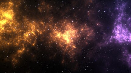 Obraz premium Cosmic Nebula, glowing gases, space background, digital art, website header