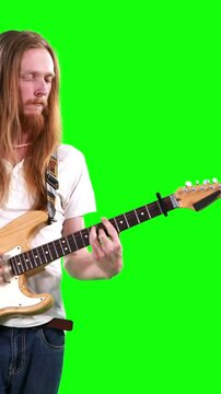 Guitarist playing electric guitar