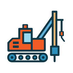 Construction drilling machine