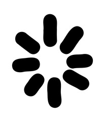 Simple hand drawn star. Doodle stars shape elements