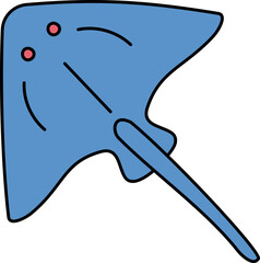 Stingrays Illustration
