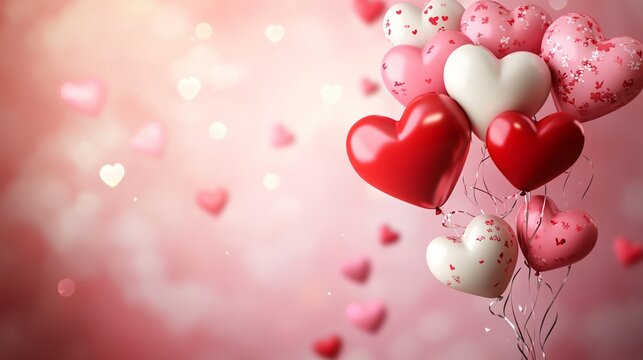 Heart-Shaped Valentine's Day Background