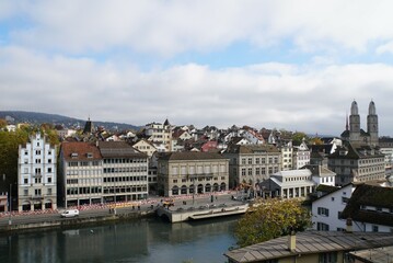  Zürich city view from Lindenhof - Zürich, Switzerland	