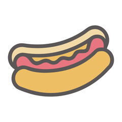Street food hotdog