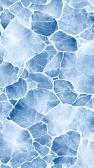 Obraz premium Cracked ice texture for cool background, wallpaper or design with blue tone generative AI