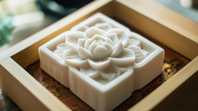 Cool Japanese Sweets with Lotus Motif. Traditional and Artistic Confections with Lotus Patterns.