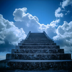 steep stairs to the sky