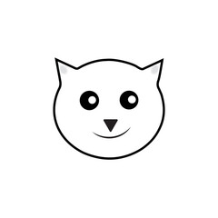 Cat Head Illustration