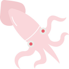 Squid Ocean Illustration
