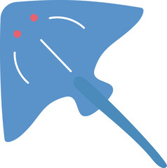 Stingrays Ocean Illustration