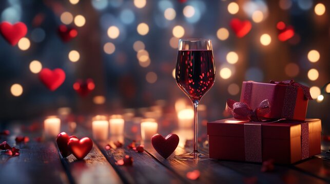 Captivating Valentine's Day Background Image in Vibrant Red