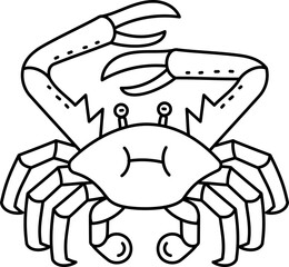 Crab Outline Illustration