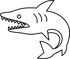 Shark Outline Illustration