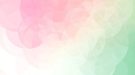 Abstract Pastel Circles Gradient Background Design