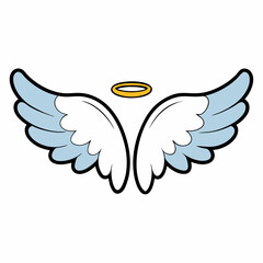 Elegant Dove with Wings Spread Vector Illustration