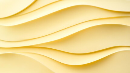 Obraz premium Abstract Yellow Wavy Layers Design Background