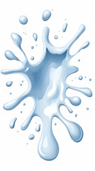 Obraz premium Water splash for product display, nature element or environment, or hydration ads generative AI