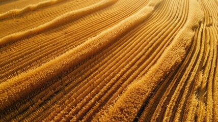Fototapeta premium Lush Cornfields from Above Aerial Photography Highlighting Vibrant Rural Landscapes and Agricultural Beauty